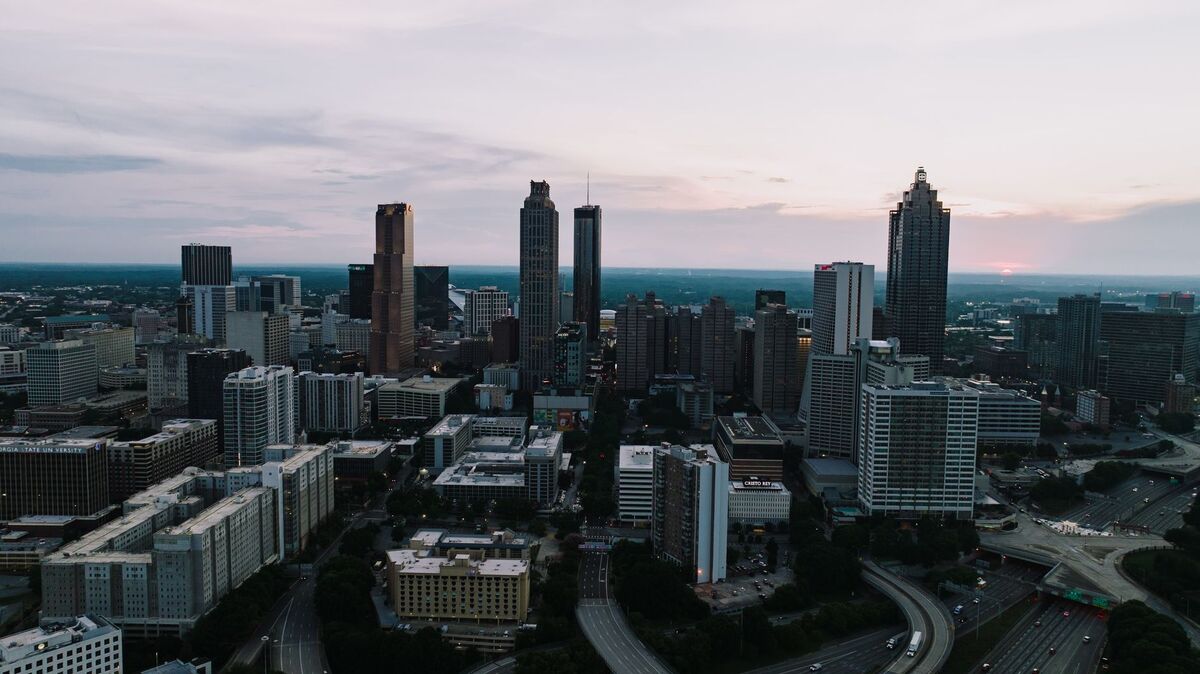 Buckhead Atlanta skyline of high-rise offices and luxury towers along Peachtree Road